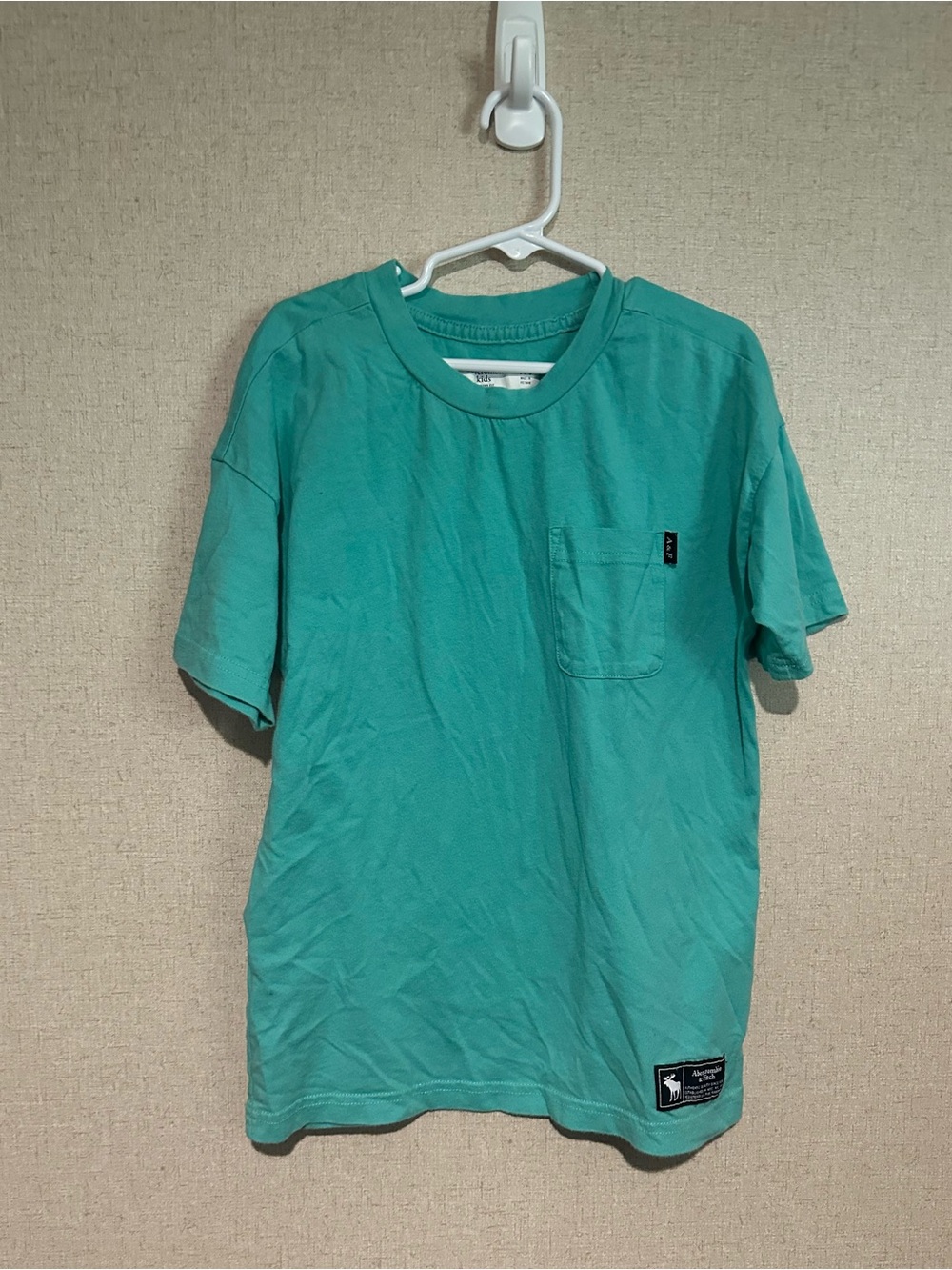 Abercrombie & Fitch Boy’s Size 6 Teal Green Pocket Tee